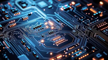 Poster - Explore the intricate beauty of circuit design and technology in a vivid digital landscape at the heart of innovation Generative AI