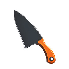 Poster - Modern design icon of a chef's knife symbolizing food preparation isolated on a empty plain background