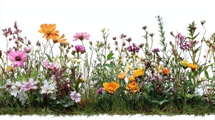 Aufkleber - png grass border flowers nature plants,stock image
