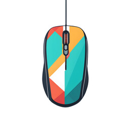 Poster - Modern design icon of a computer mouse symbolizing technology isolated on a empty plain background