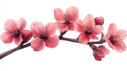 Aufkleber - png sakura blossom flower branch,stock photo