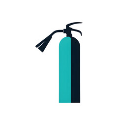 Poster - Modern design icon of a fire extinguisher symbolising safety, isolated on a empty plain background