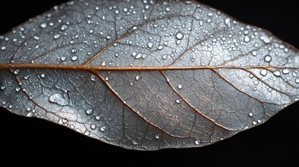 Leinwandbilder - png silver leaf close up art,stock photo