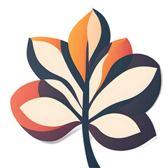 Poster - Modern design icon of a flower symbolizing nature isolated on a empty plain background