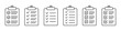 © Maksim - Clipboard line icon. Checklist line icons set.