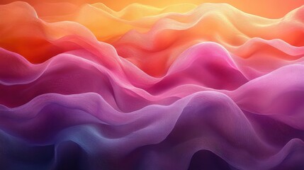 Poster - serene abstract,flowing color waves