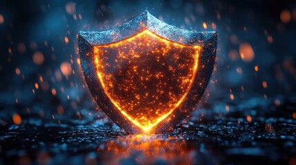 Leinwandbilder - shield protection concept,stock photo