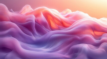 Poster - soft purple wave background