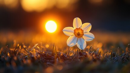 Aufkleber - st david s day celebration in wales,daffodils,stock photo