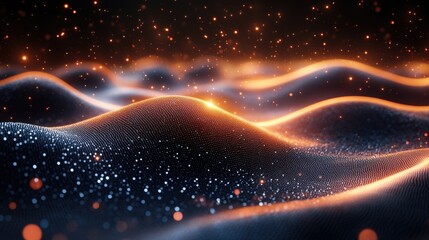 Poster - technology digital data abstract background data analysis,access to digital data digital cyberspace,particles,digital data network connections 3d rendering,stock image