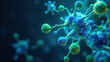 © Tameem - A digitally rendered image of a GLP1 molecule with detailed molecular structure visualization.