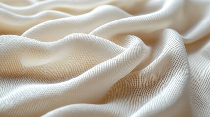Poster - white sports clothing fabric jersey football shirt texture top view close up