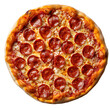© MdAtiqur - Delicious Pepperoni Pizza Overhead Shot