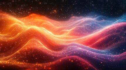 Poster - wourldenergy of wave particle,photo stock