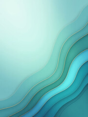 Aufkleber - A Subtle Abstract Design Features A Calming Blend Of Blue, Green Hues With Turquoise Accents And Thin Lines.