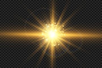 Aufkleber - Glowing star, sparkle, light streak, and shimmering particle on transparent background for overlays and magical effects.
