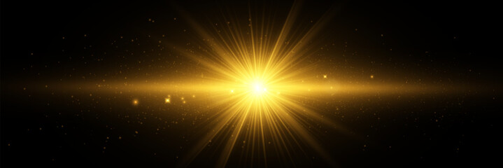 Aufkleber - Glowing star, sparkle, light streak, and shimmering particle on transparent background for overlays and magical effects.
