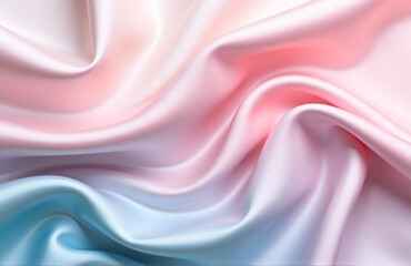 Aufkleber - Soft Pastel Colors Blend With Silk And Satin Fabrics In A Luxurious, Elegant Design Featuring An Ombre Effect.