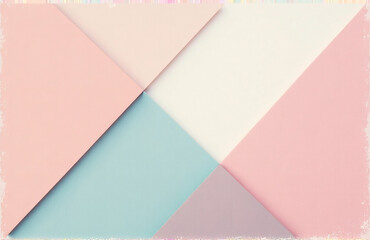 Aufkleber - Soft Pastel Colors In A Geometric, Diagonal Design With Grainy Texture And Subtle Color Gradient Create An Abstract, Vintage Feel.