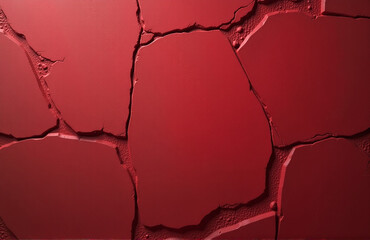 Aufkleber - The Background Is A Dark Red Color With Texture Resembling A Rough, Grainy Concrete Wall.
