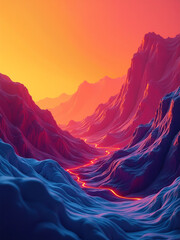 Poster - Vibrant Abstract Backgrounds Feature Bright Colors, Gradients, And Textures Like Cracked Concrete Or Lava To Add Visual Interest To Designs.