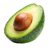 Acado fresh avocado  slice of avocado isolated on white backgroundvo