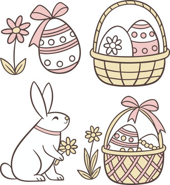  Easter icon set