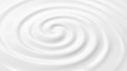 Leinwandbilder - Elegant swirling white liquid background, abstract pattern for modern design