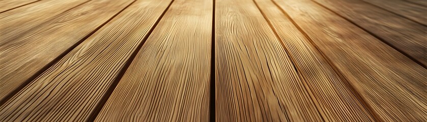 Poster - This image features a close-up view of a beautifully crafted wooden floor, showcasing its rich texture and natural grain patterns, ideal for home decor, architecture, and design pr