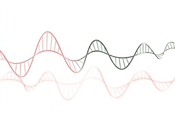 Poster - Colorful representation of DNA strands showcasing genetic information and molecular biology concepts