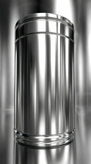 Aufkleber - Captivating chrome metallic surface reflecting light in a vibrant and dynamic manner