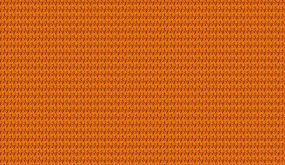 Poster - Soft orange knitted textile pattern creating cozy, textured background for fashion design, craft projects, and interior styling