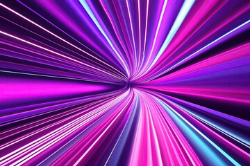 Poster - Dynamic Purple and Pink Backgrounds with Flowing Light Lines in Colorful Motion