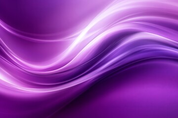 Poster - Abstract purple background with flowing lines and light creating a smooth and elegant design