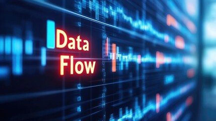 Poster - Dynamic Data Flow Visualization with Graphs and Charts in Background