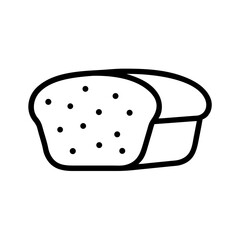 Poster - bread isolated on white