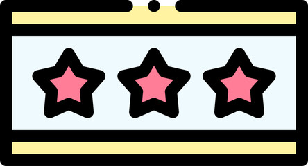 rating illustration on a white background