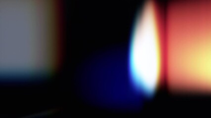 Leinwandbilder - Abstract animation, dark background with color refraction effect, 4k seamless looping video, 3d render