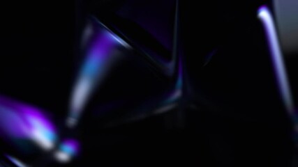 Poster - Abstract animation, iridescent background design, 4k looping video, 3d render