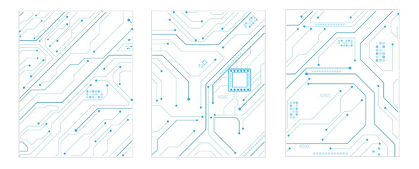 Poster - Vector High-tech technology background. Circuit board, Abstract modern digital science technology futuristic circuit board.