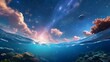 © Aniwat - Breathtaking underwater ocean sunset landscape
