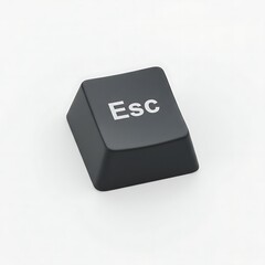 Poster - A Single Black Escape Key:  High-Resolution Image