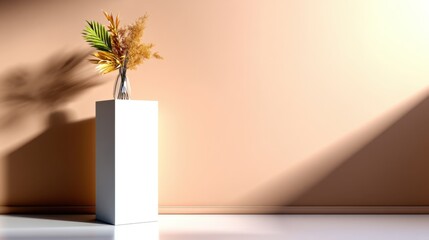 Poster - The vase is the main focus of the image, and the flower adds a touch of color