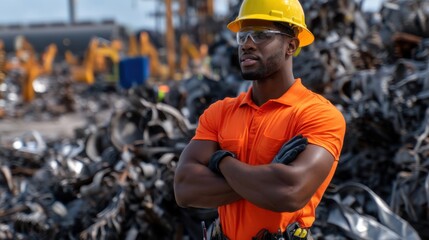 Poster - A man in an orange shirt