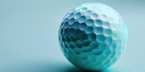 Poster - Precision Engineering Meets Design Minimalist Golf Ball Macro - High-Performance Athletic Equipment for Professional Sports Marketing and Performance Optimization