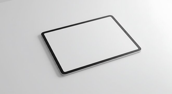 Sleek Tablet Mockup on White Background