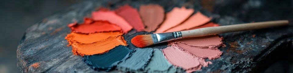 Aufkleber - Artisan Color Palette Exploration Sustainable Home Renovation Trends with Eco-Friendly Paint Swatches - Creative Design Decision-Making for Modern Interiors