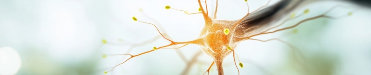 Poster - Neuroscience Visualization Quantum Wellness Neuronal Network Mapping - Innovative Holistic Health Technology for Cognitive Performance Optimization