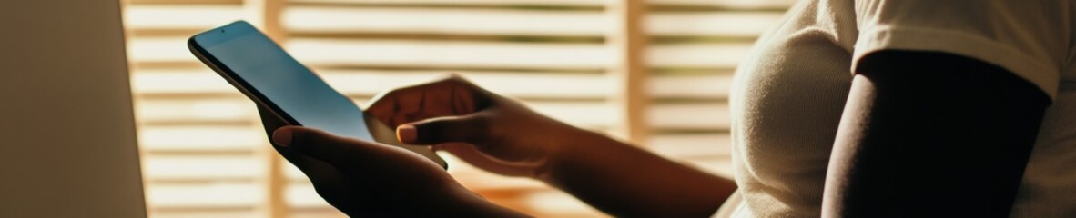 Fototapete - Digital Native Insights Inclusive Financial Technology Storytelling - Empowering Diverse Professionals with Mobile News and Market Intelligence