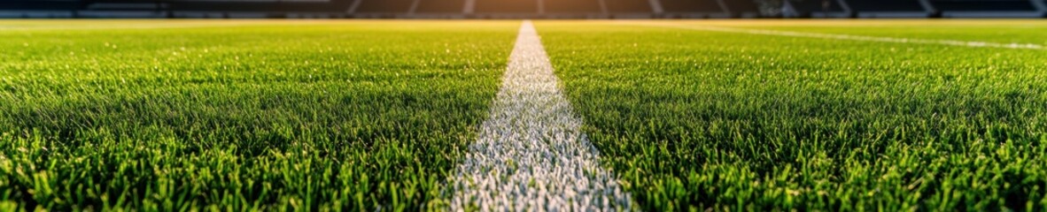 Poster - Minimalist Rugby Field Perspective High-Performance Sports Infrastructure Showcasing Precision Landscape Design and Athletic Potential in 8K Visual Clarity